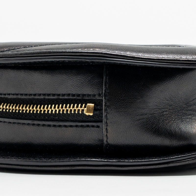 Saint Laurent/YSL Love Heart Chain Bag Lambskin Black GHW