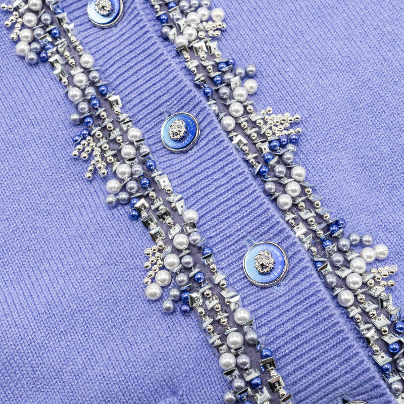 Chanel size 34 22P Cardigan cashmere Lilac