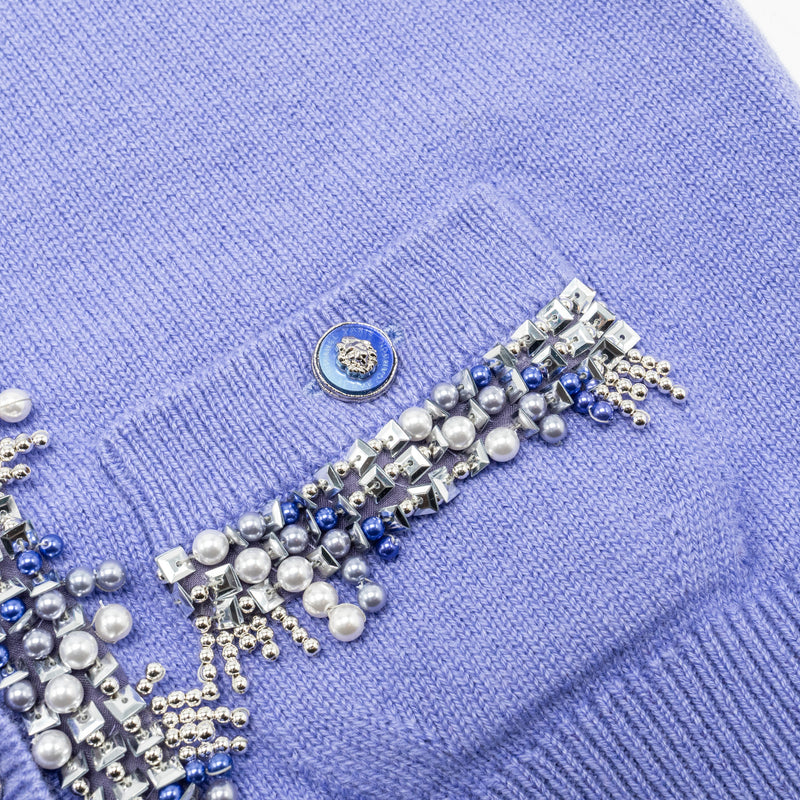Chanel size 34 22P Cardigan cashmere Lilac