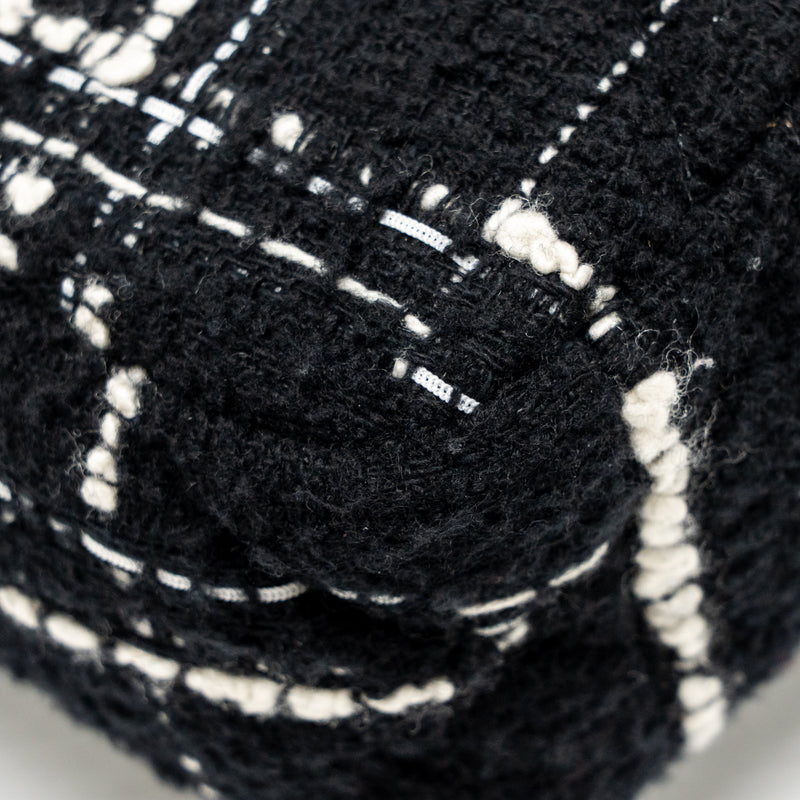 Chanel Small 19 Bag Tweed Black / White Multicolour Hardware (Microchip)
