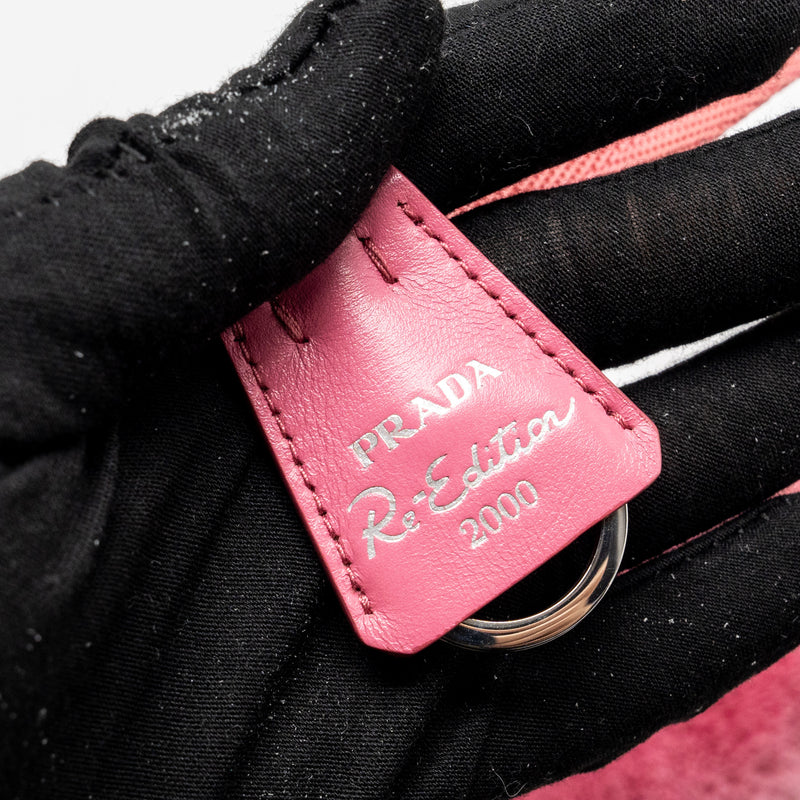 Prada Re-Edition 2000 Terry Mini Bag Pink SHW