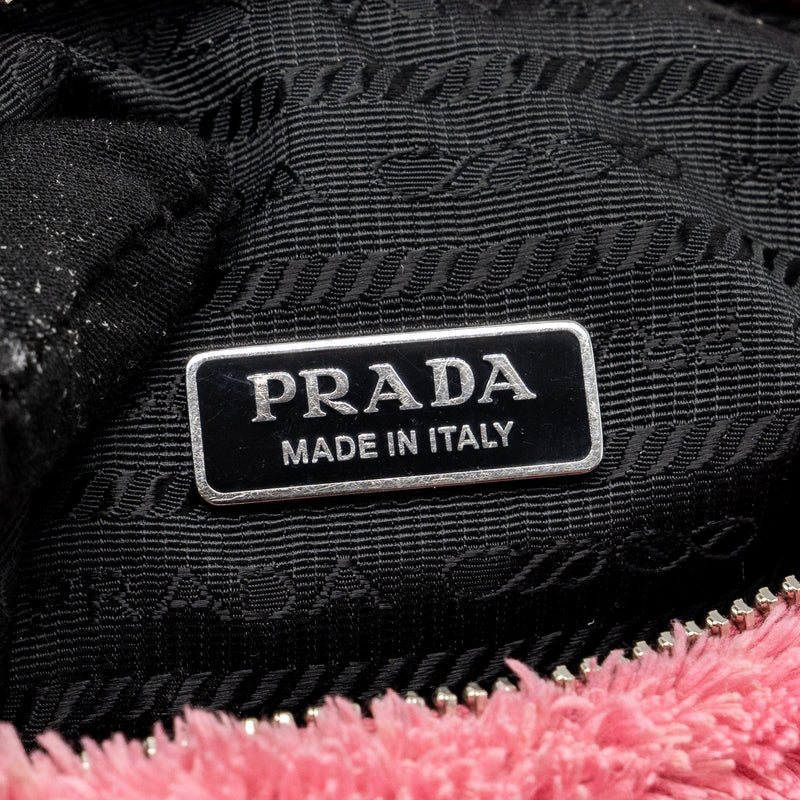 Prada Re-Edition 2000 Terry Mini Bag Pink SHW