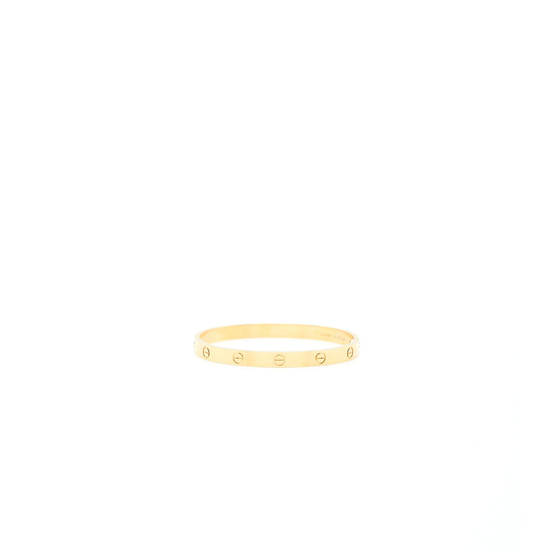 Cartier Size 18 Love Bracelet Yellow Gold