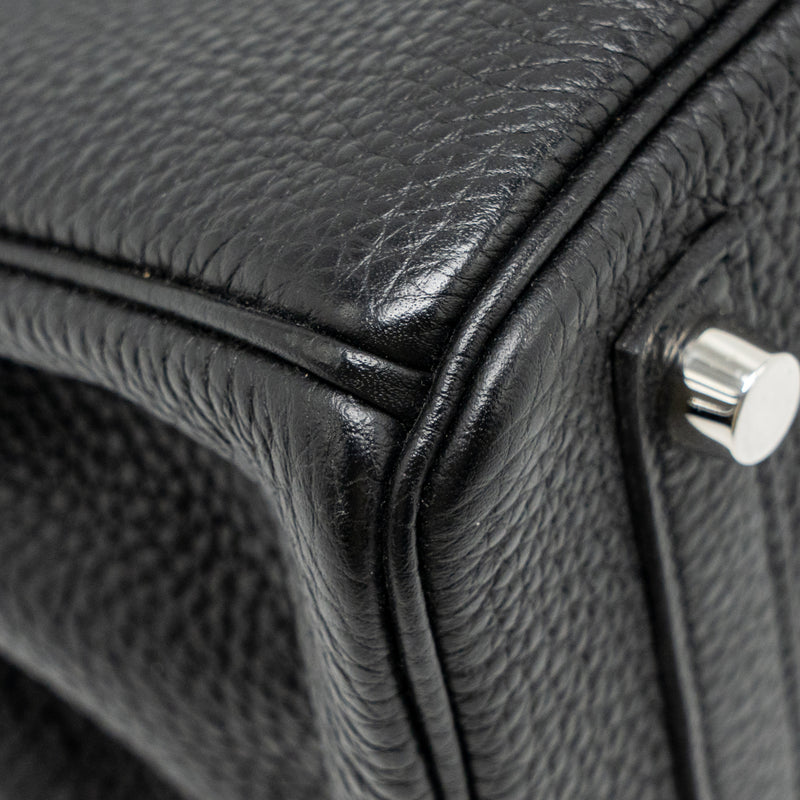 Hermes Birkin 25 Togo Black SHW Stamp Y