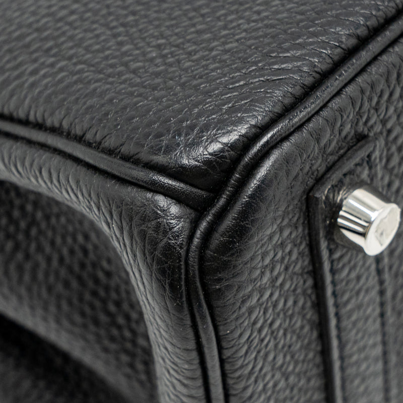 Hermes Birkin 25 Togo Black SHW Stamp Y
