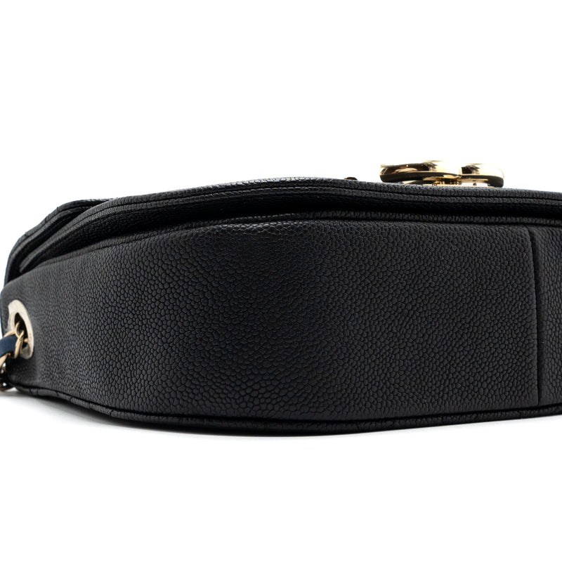 Chanel Flap Bag with handle Caviar Black/Multicolour LGHW