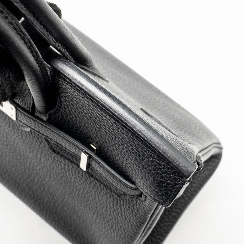 Hermes Birkin 25 Togo Black SHW Stamp D