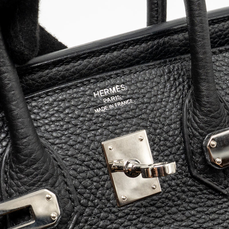 Hermes Birkin 25 Togo Black SHW Stamp D