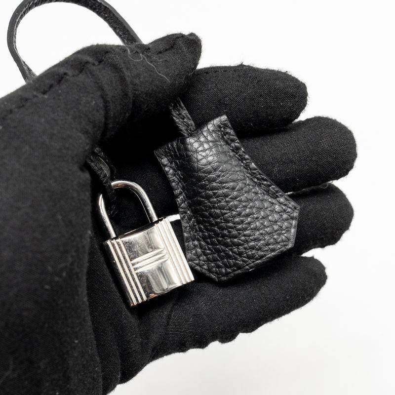 Hermes Birkin 25 Togo Black SHW Stamp D