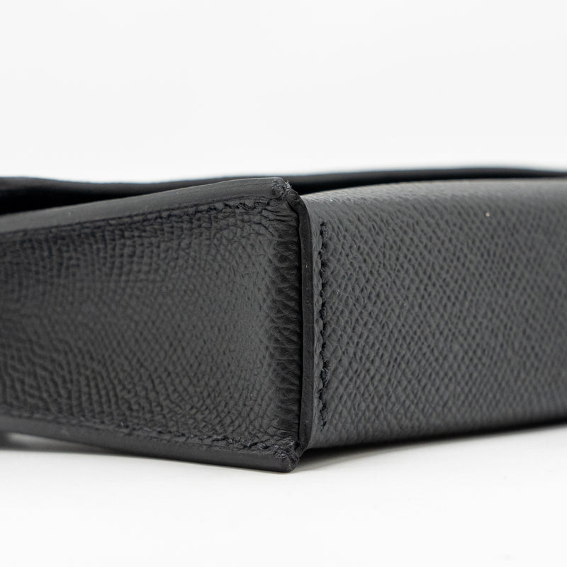Hermes Hermesnap Epsom Black SHW Stamp K