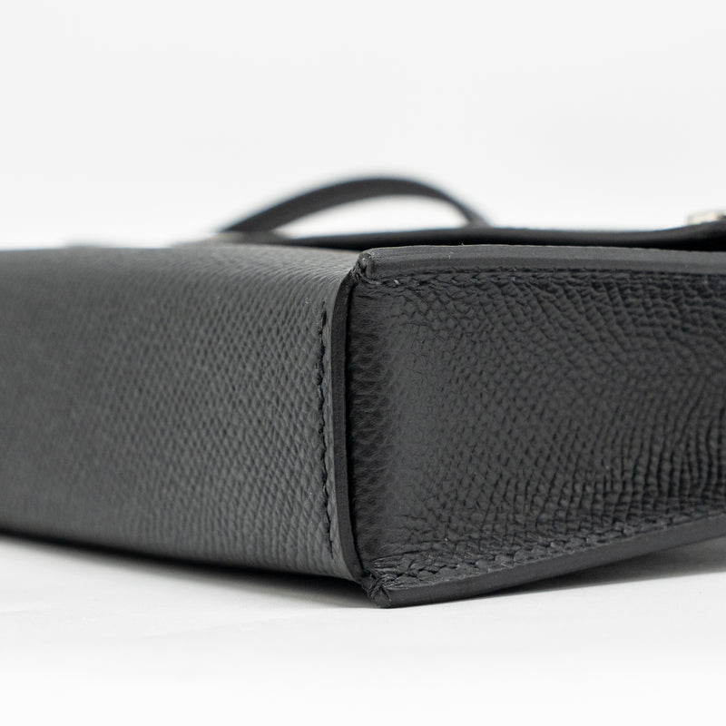 Hermes Hermesnap Epsom Black SHW Stamp K