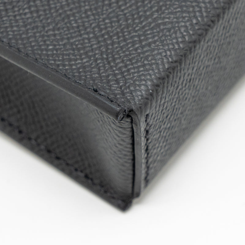Hermes Hermesnap Epsom Black SHW Stamp K