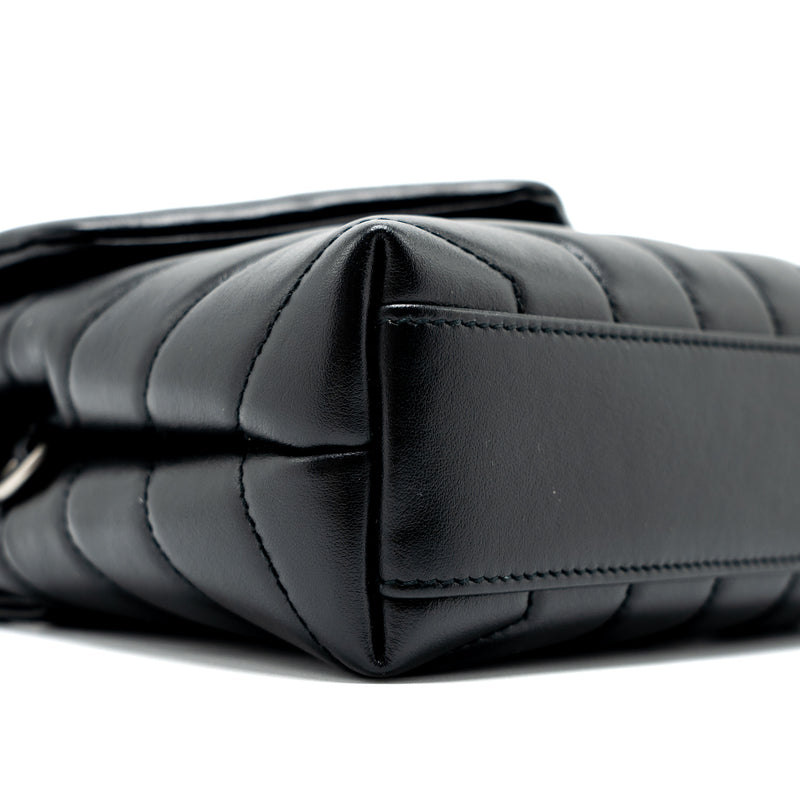 Saint Laurent LouLou Toy Strap Bag Calfskin Black SHW