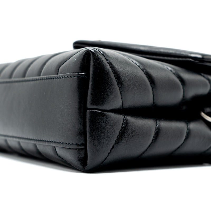 Saint Laurent LouLou Toy Strap Bag Calfskin Black SHW