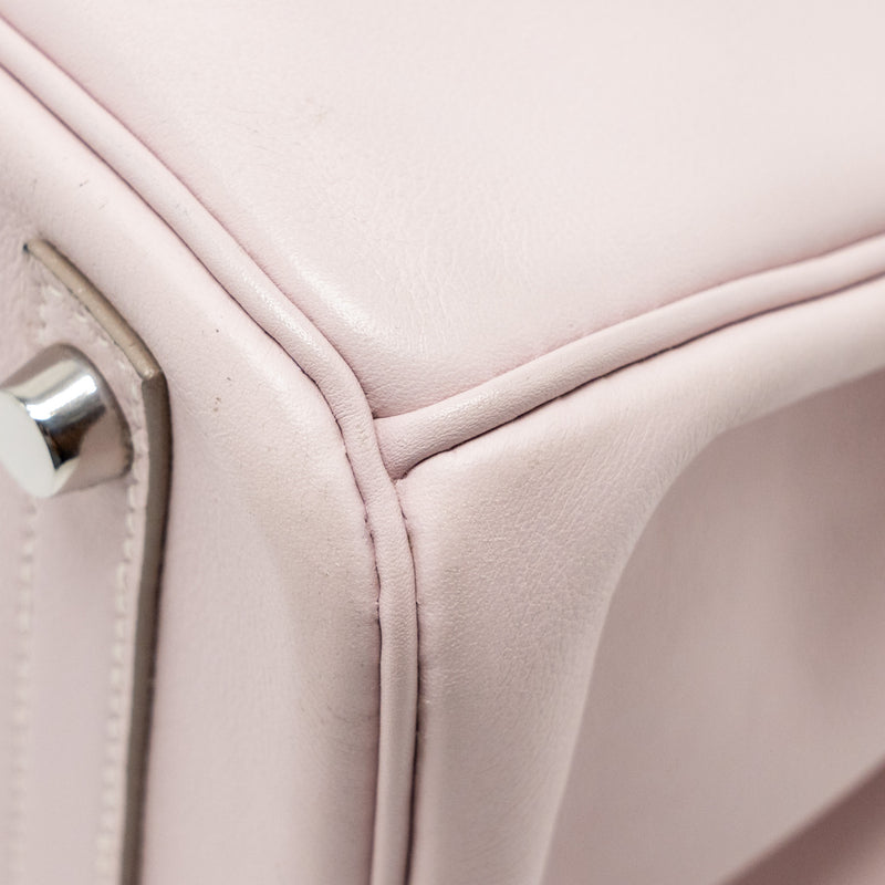 Hermes Birkin 30 Gulliver Rose Dragee SHW Stamp Square L