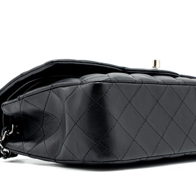 Chanel Medium Classic Double Flap Bag Lambskin Black SHW
