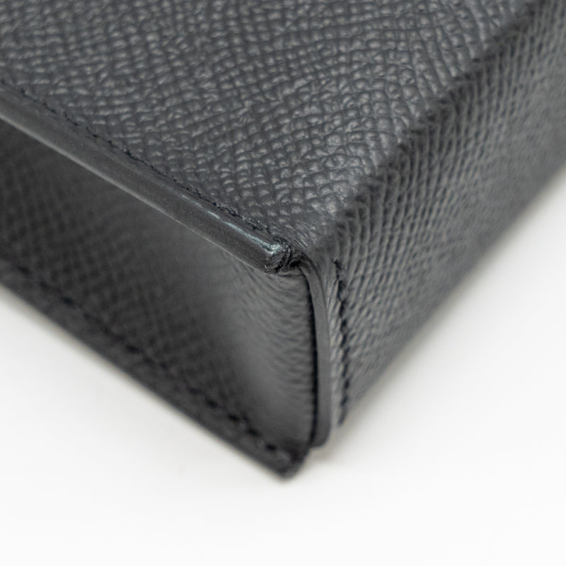 Hermes Hermesnap Epsom Black SHW Stamp K