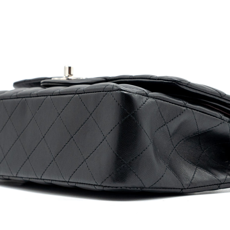 Chanel Medium Classic Double Flap Bag Lambskin Black SHW