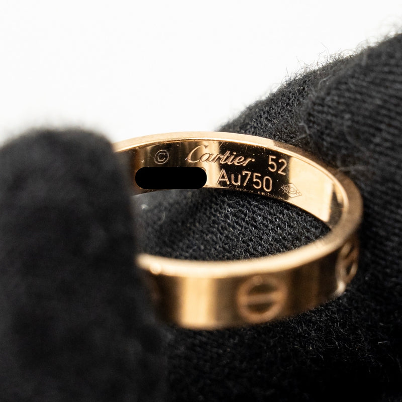 Cartier Size 52 Love Ring Small Model Rose Gold