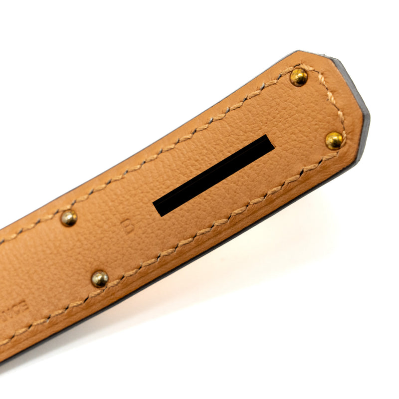 Hermes Kelly18 belt Epsom Etoupe RGHW Stamp B