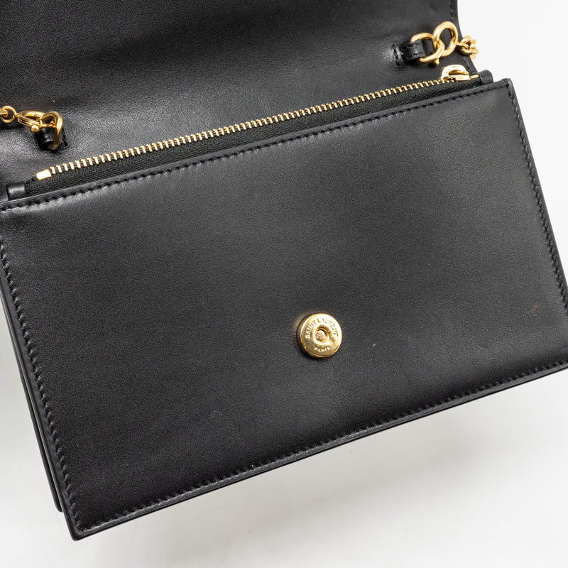 Saint Laurent/YSL Small tassel Kate bag calfskin black GHW