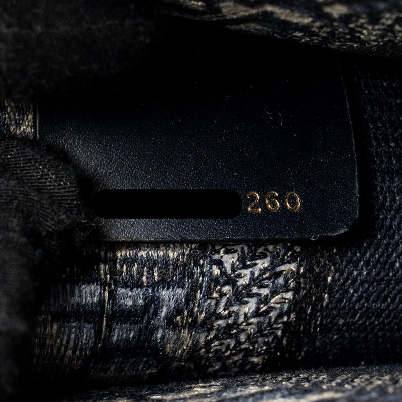 Dior Mini Book Tote Oblique Embroidery Blue
