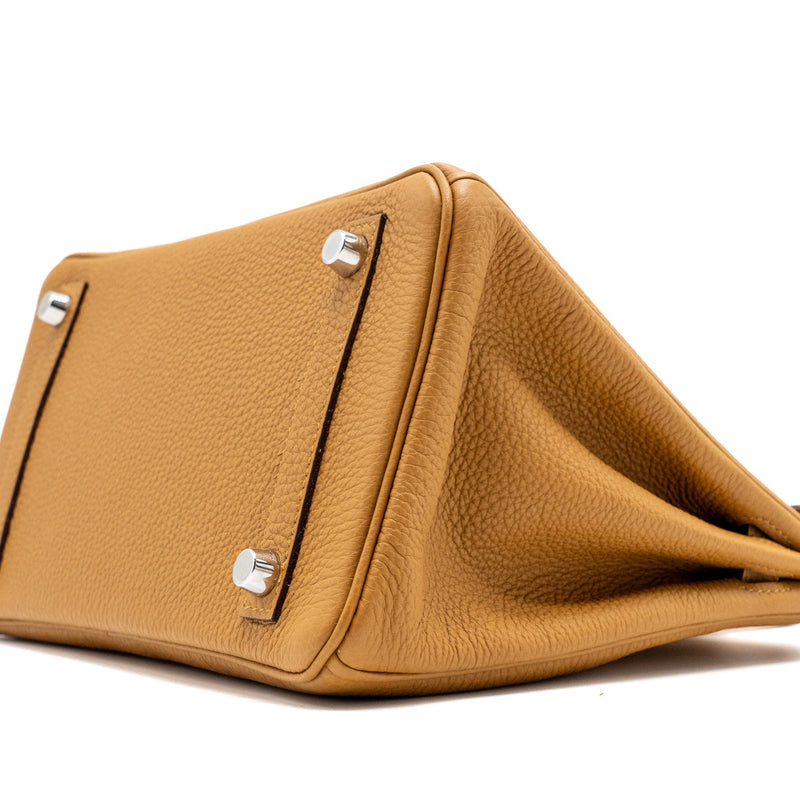 Hermes Birkin 25 Togo Caramel/Lime SHW Stamp Y