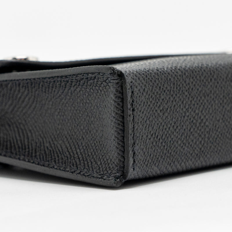 Hermes Hermesnap Epsom Black SHW Stamp W