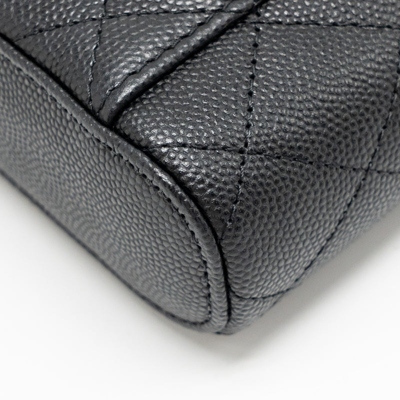 Chanel Mini Vanity Case with Chain Caviar Black LGHW(microchip)