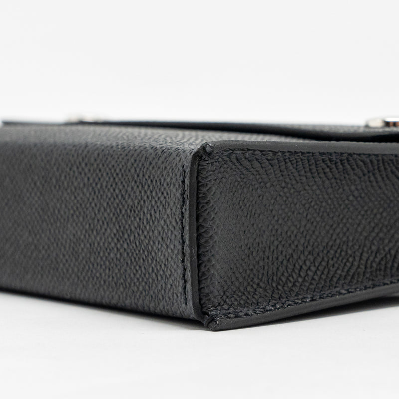 Hermes Hermesnap Epsom Black SHW Stamp W