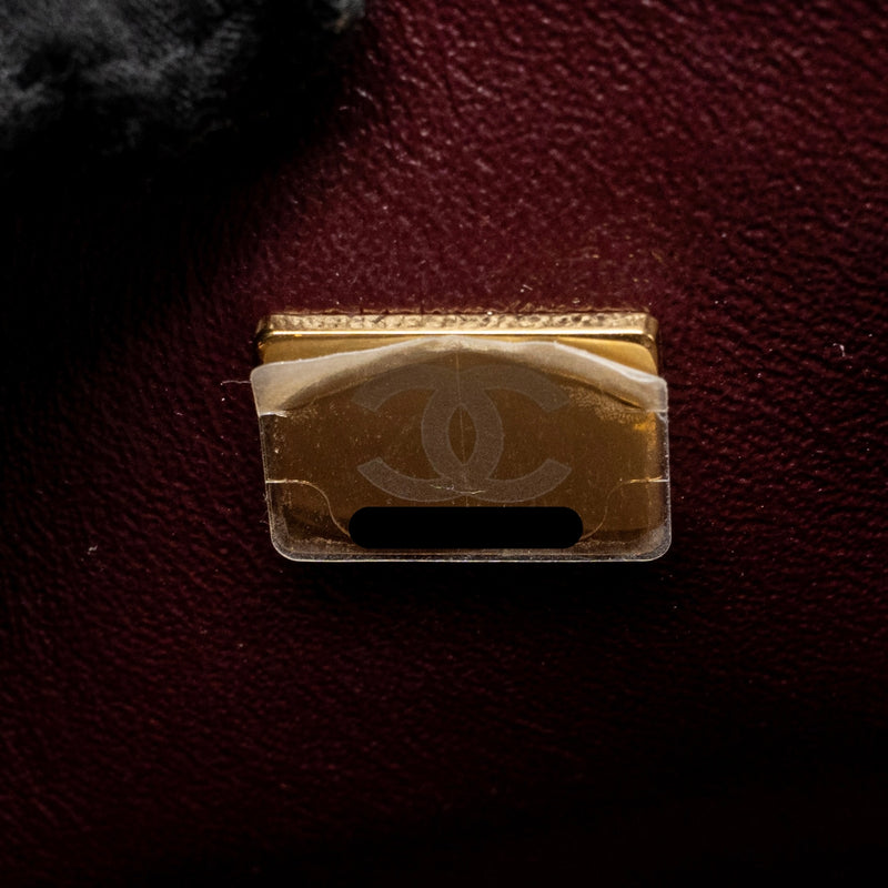 Chanel Medium Classic Double flap bag caviar black GHW (microchip)