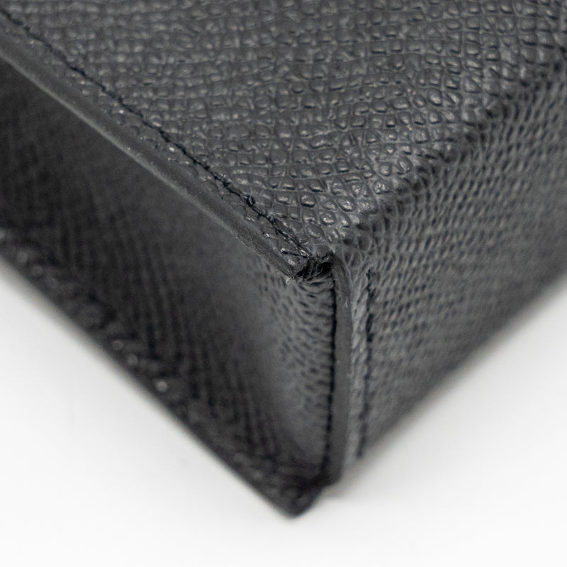 Hermes Hermesnap Epsom Black SHW Stamp W