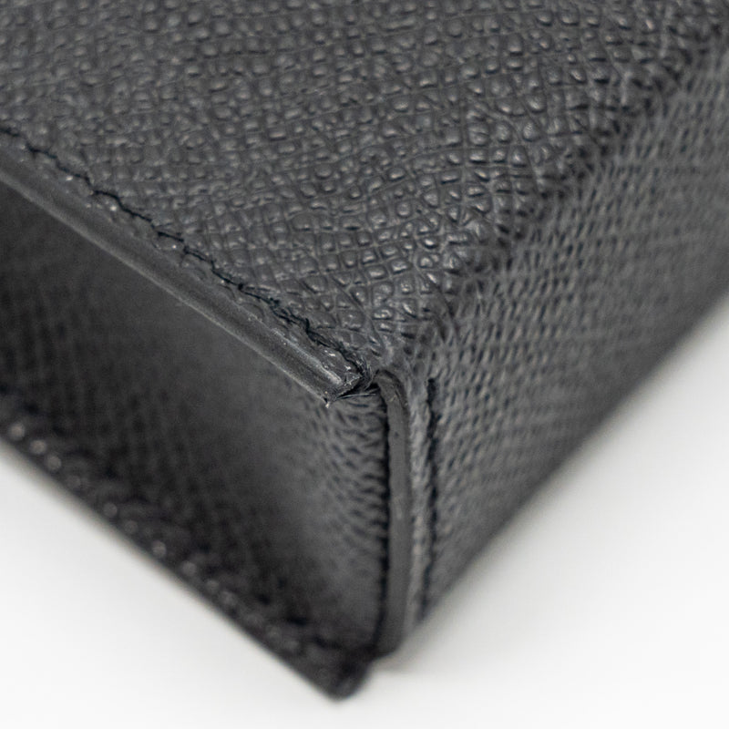 Hermes Hermesnap Epsom Black SHW Stamp W