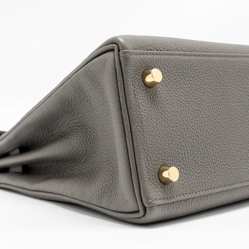 Hermes kelly 25 togo gris etain GHW stamp Z