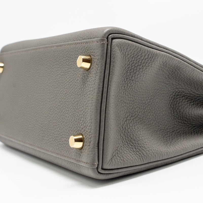 Hermes kelly 25 togo gris etain GHW stamp Z