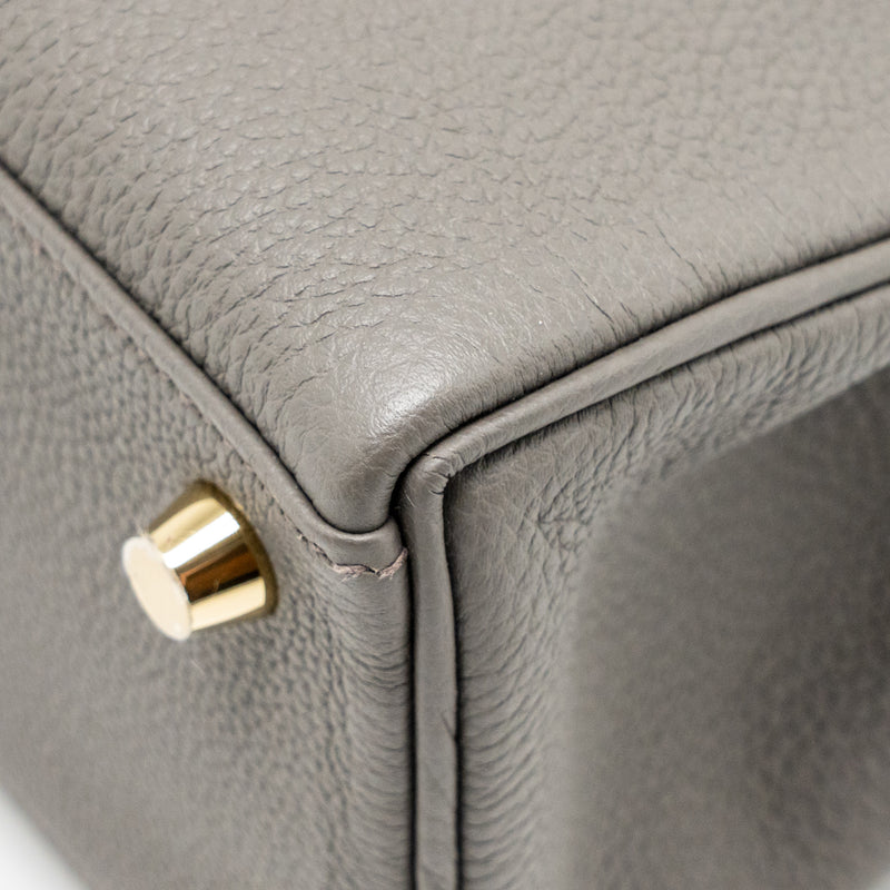 Hermes kelly 25 togo gris etain GHW stamp Z