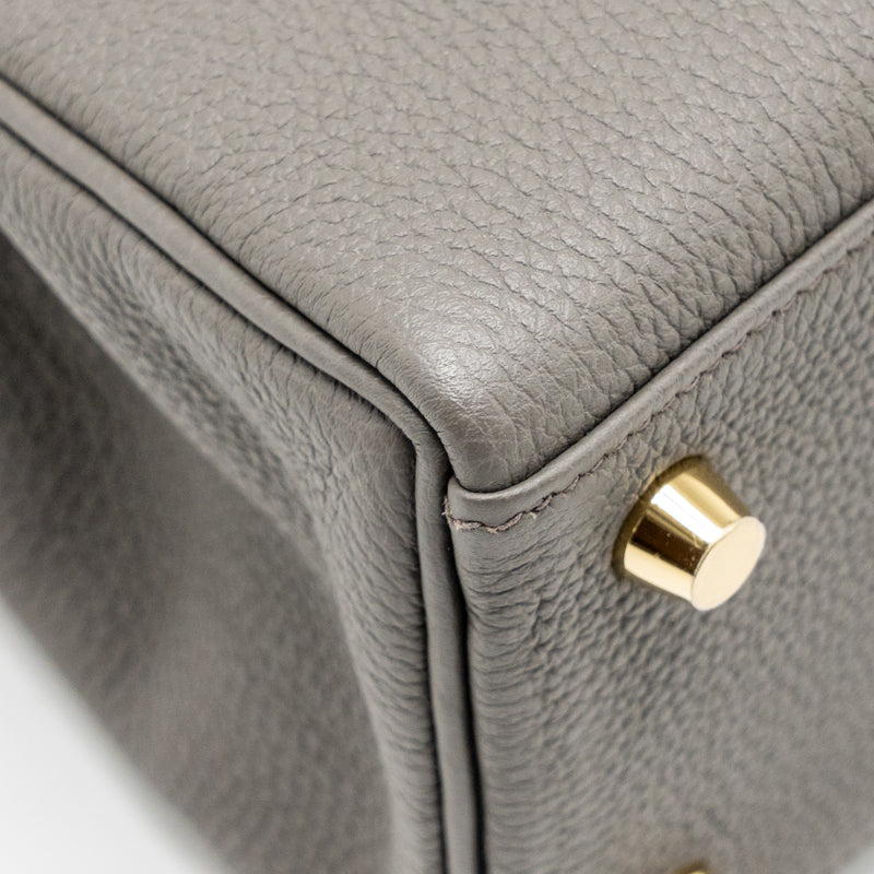 Hermes kelly 25 togo gris etain GHW stamp Z