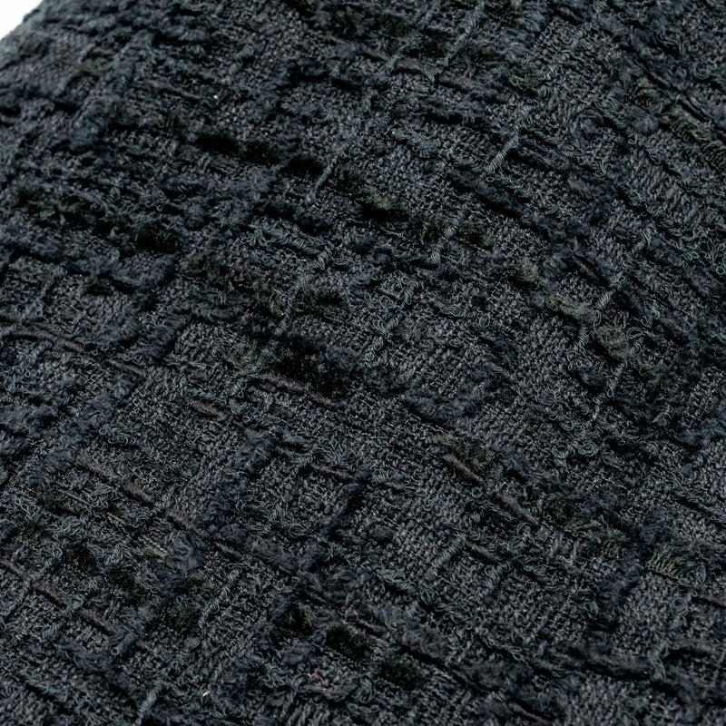 Chanel Size 34 20B Pearl CC Pants Tweed Black