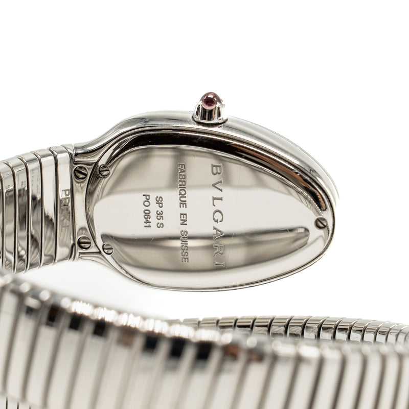 Bvlgari Size L 1 Loops Serpenti tubogas watch stainless steel with dia