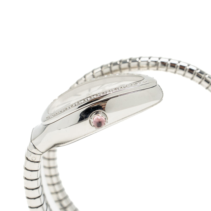 Bvlgari Size L 1 Loops Serpenti tubogas watch stainless steel with dia