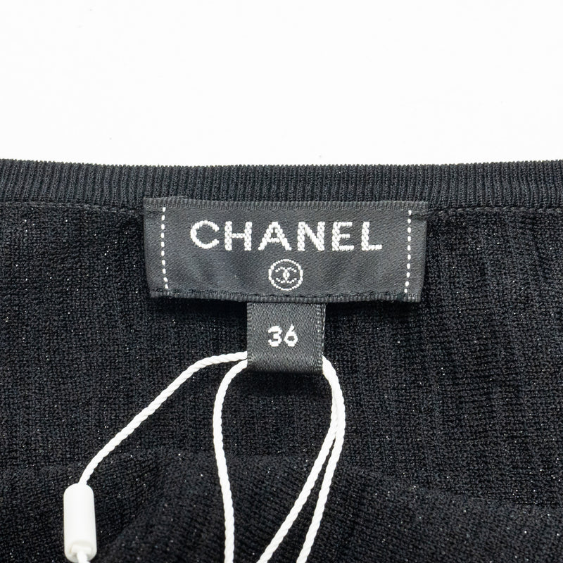 Chanel Size 36 21S Tassel Dress Black