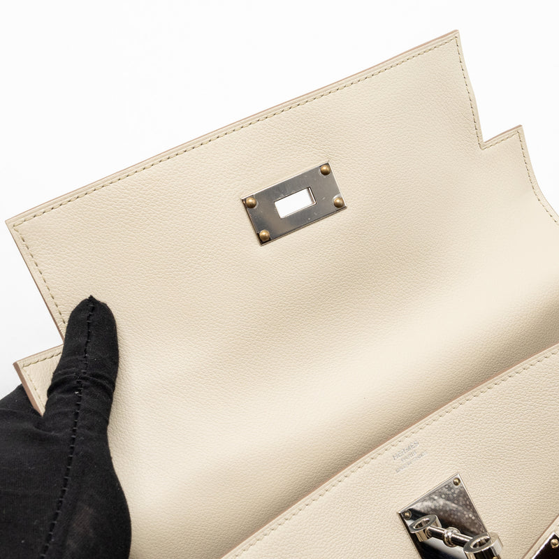 Hermes Kelly Messenger PM Bag Evercolor Beton SHW stamp B