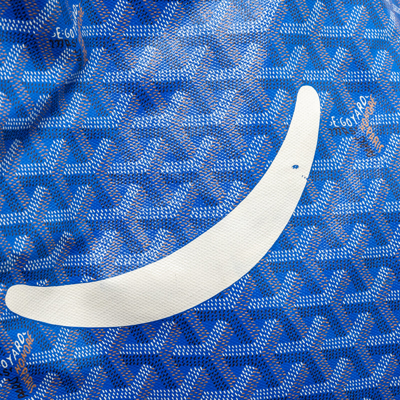 Goyard Voltaire smile tote Goyardine Canvas /calfskin blue/multicolour SHW