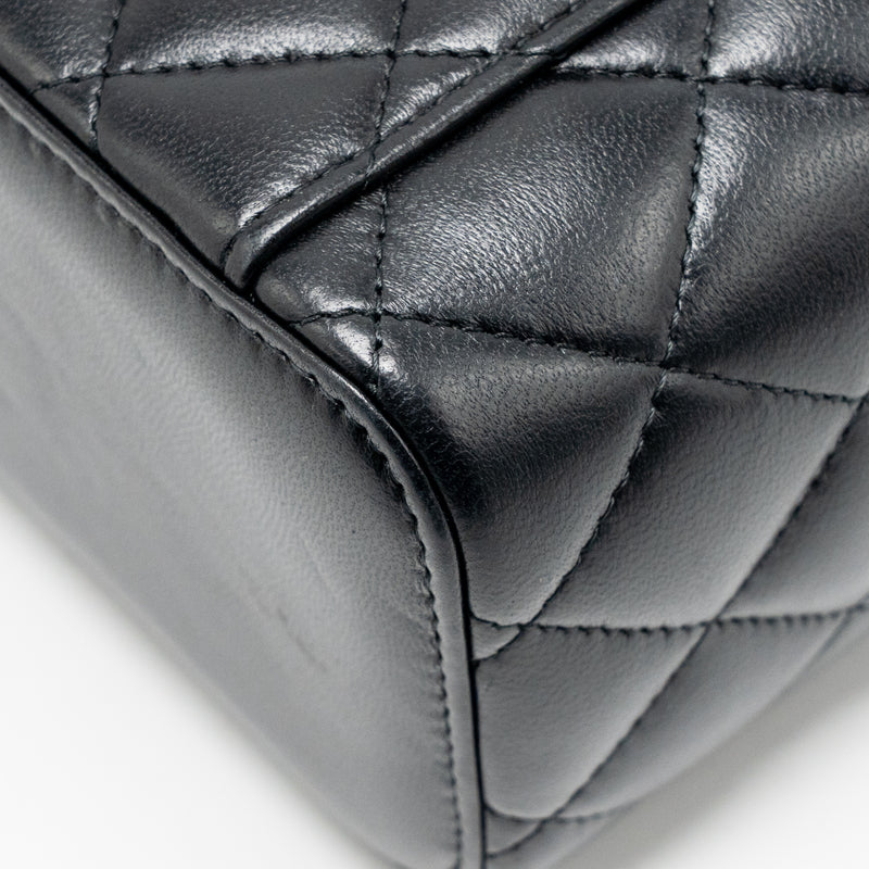 Chanel pearl crush long vanity with chain lambskin black GHW