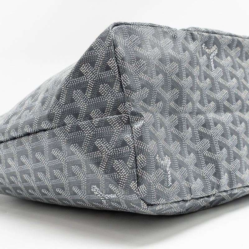 Goyard Saint Louis PM tote goyardline canvas grey SHW