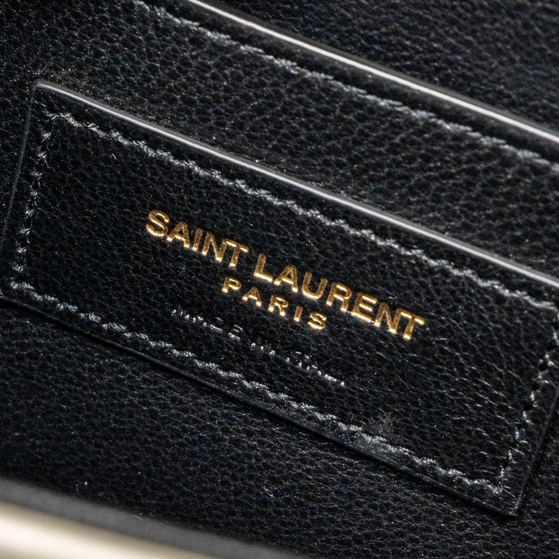 Saint Laurent/YSL Small Solferino Satchel Crossbody Bag White GHW
