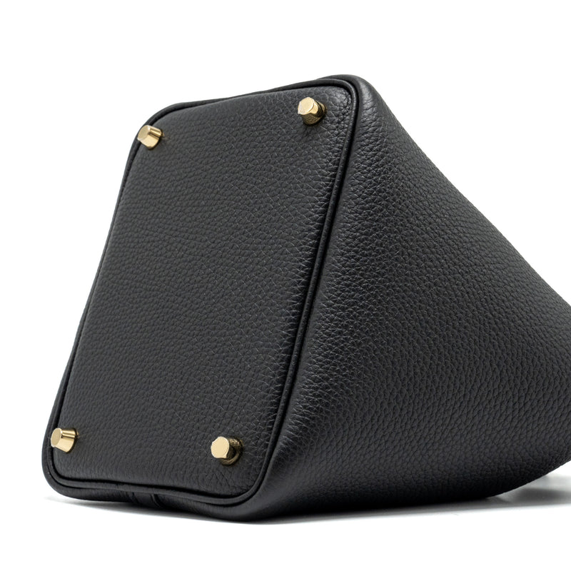 Hermes Picotin 18 Lock Bag Clemence black GHW Stamp B