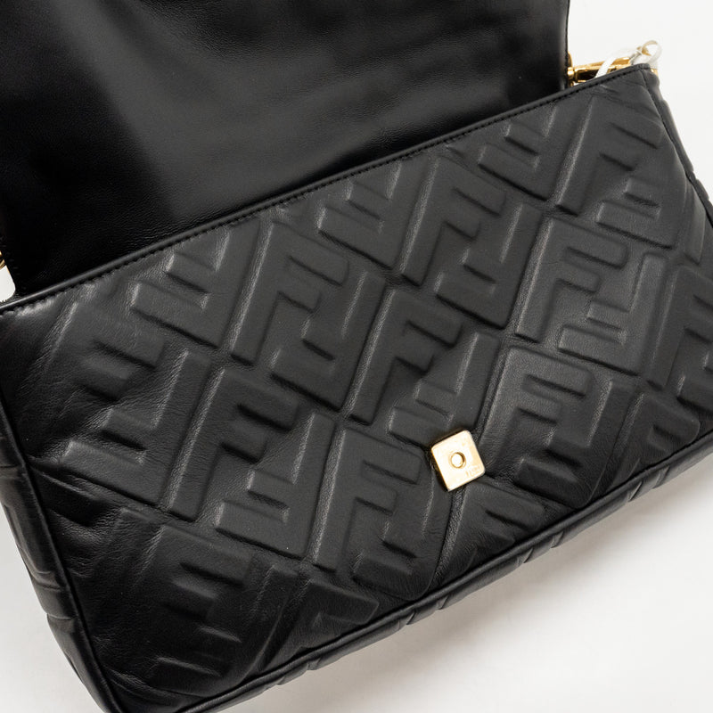 Fendi Large Baguette Bag Nappa Black GHW