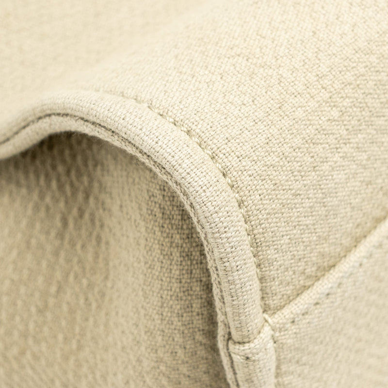 Chanel Deauville tote bag fabric / leather light grey SHW (microchip)