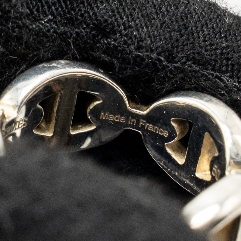 Hermes Size 50 Chaine D’ancre enchainee ring sterling silver
